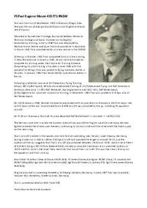 A preview of a PDF biography for Mason, Paul Eugene